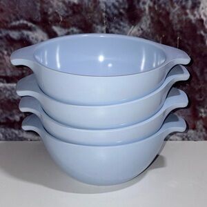 Melamine Melmac Soup Snack Sky Blue Bowls 5” Styleware By Maplex Toronto Set 4
